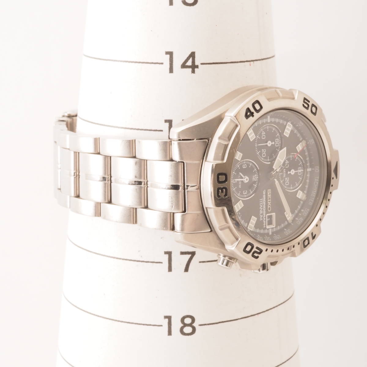 セイコー クロノグラフ チタニウム 7T62-0DV0 A0 SEIKO CHROROGRAPH 