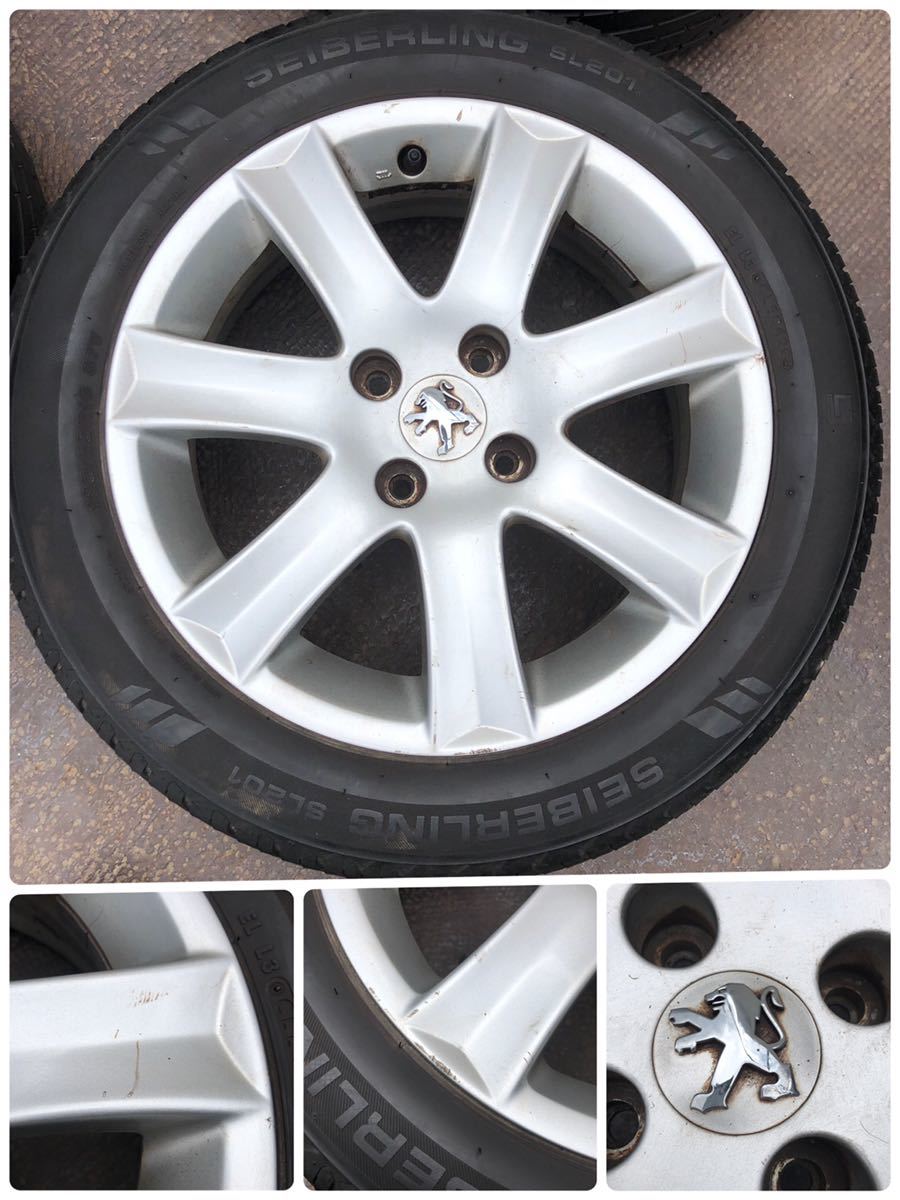 プジョー 207 純正 PCD108 6J 16インチ アルミホイール 2019年製造 (1
