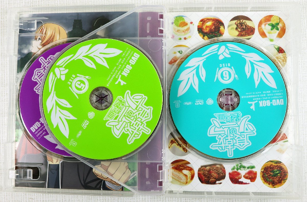 食戟のソーマ : Blu-ray BOX 神ノ皿 DVDBOX | 中古DVD・ブルーレイ 餐ノ皿 上 ブックオフ公式 松岡禎丞, 食戟のソーマDVD-BOX上巻 餐ノ皿の通販 初回版 食戟のソーマ（CD・DVD）の通販