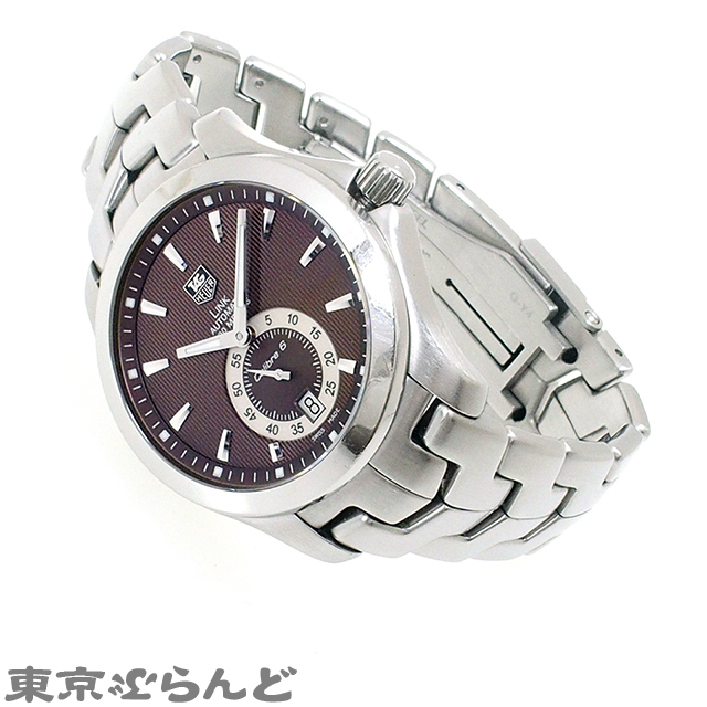 101627091 1円 タグホイヤー リンク キャリバー6 ブラウンダイヤル 時計 腕時計 メンズ 自動巻 スモールセコンド WJF211C 不動 ジャンク