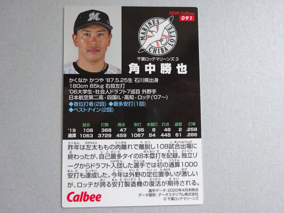 千葉ロッテマリーンズ角中勝也選手 野球帽野球キャップサイン 千葉ロッテマリーンズ角中勝也選手 野球帽野球キャップサイン
