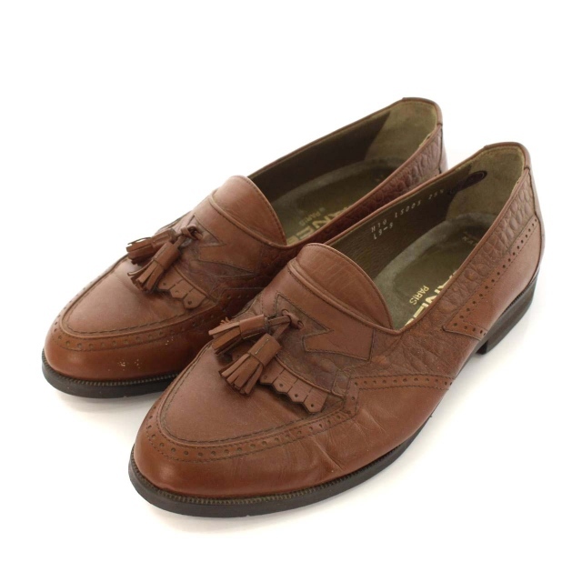 メンズ ＊LANCEL ランセル タッセルローファー レザーシューズ 勿体な 