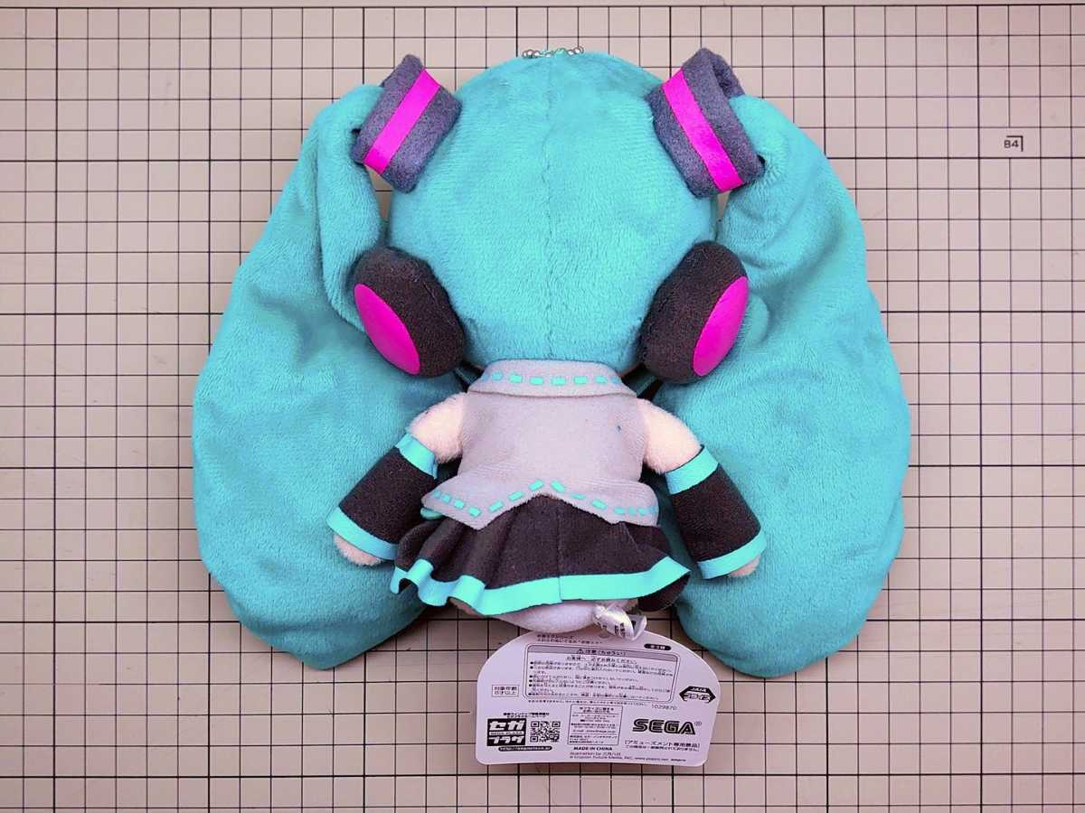初音ミク ふわふわぬいぐるみ (フンス顔・ふんす顔) プライズ品 タグ 