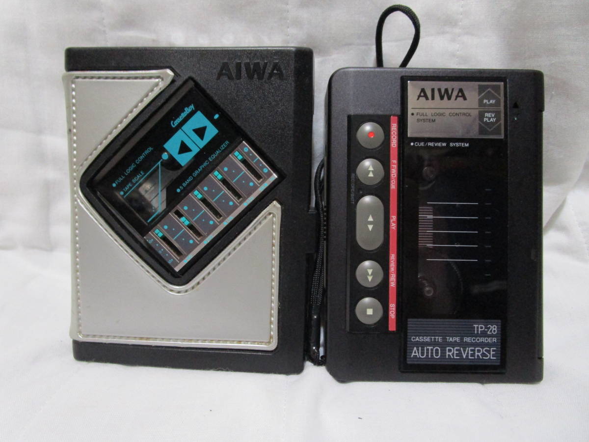 AIWA アイワ カセットレコーダー TP-28とHS-G8 2点1セットにて動作