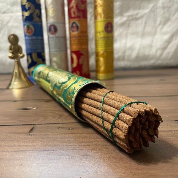 チベットの神々 お香セット 金襴ケース ハンドメイド ネパール スティック香_3