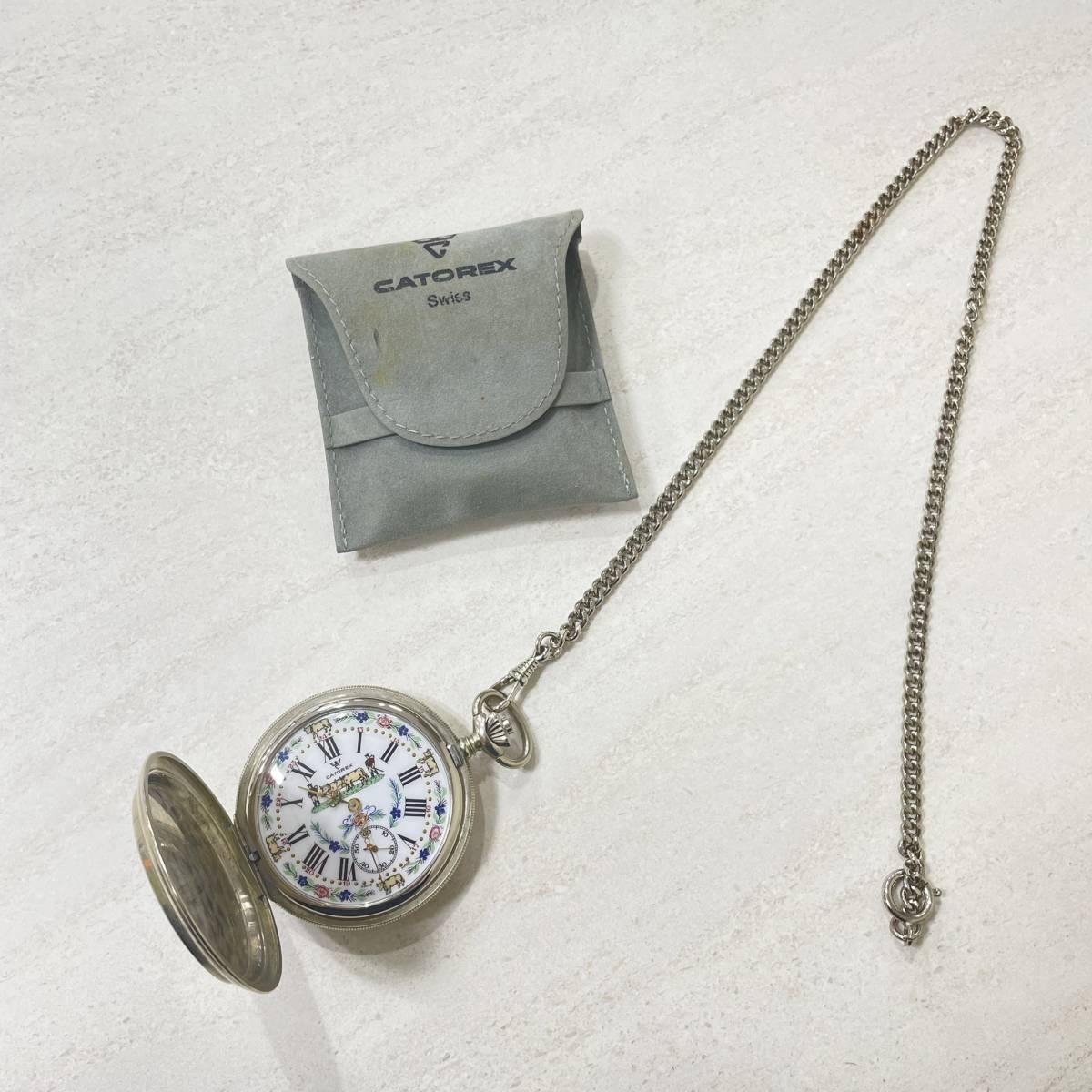 IK-18564 CATOREX 懐中時計 カトレックス 保管品 現状渡し 不動品