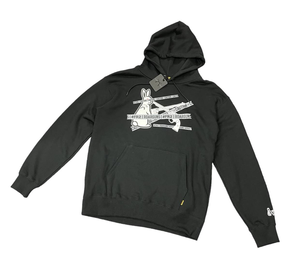 美品□ #FR2 roarguns 20SS コラボ プリント スウェット フーディー 