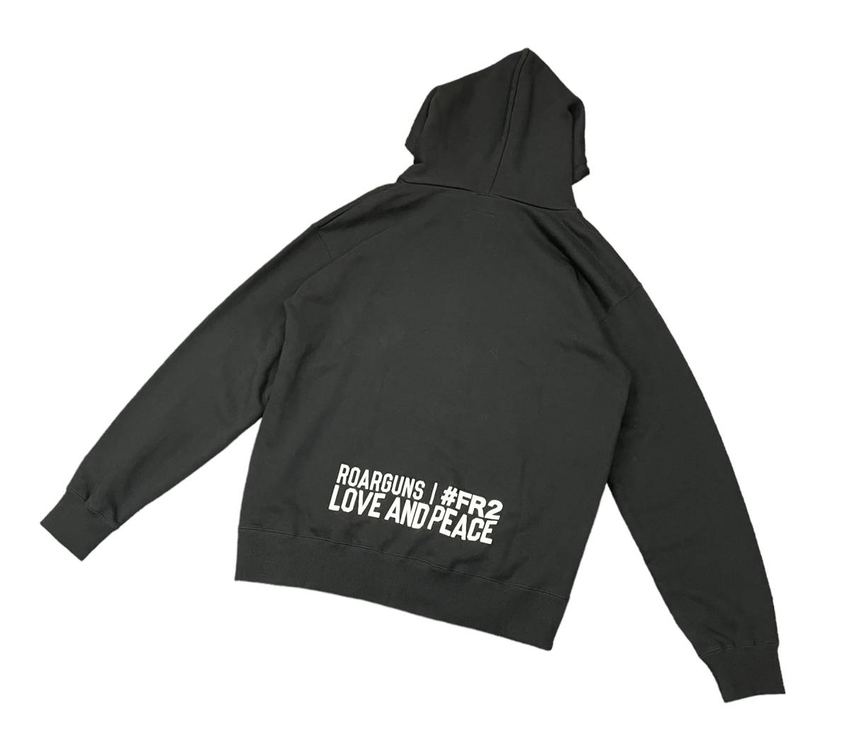 美品□ #FR2 roarguns 20SS コラボ プリント スウェット フーディー 