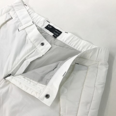 オークリー OAKLEY Oakley ホワイト - パンツ ナイロンパンツ スカル メンズゴルフパンツ ホワイト系 0 裏起毛 中綿 ロングパンツ メンズ PUFF