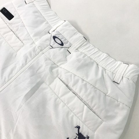 オークリー OAKLEY Oakley ホワイト - パンツ ナイロンパンツ スカル メンズゴルフパンツ ホワイト系 0 裏起毛 中綿 ロングパンツ メンズ PUFF