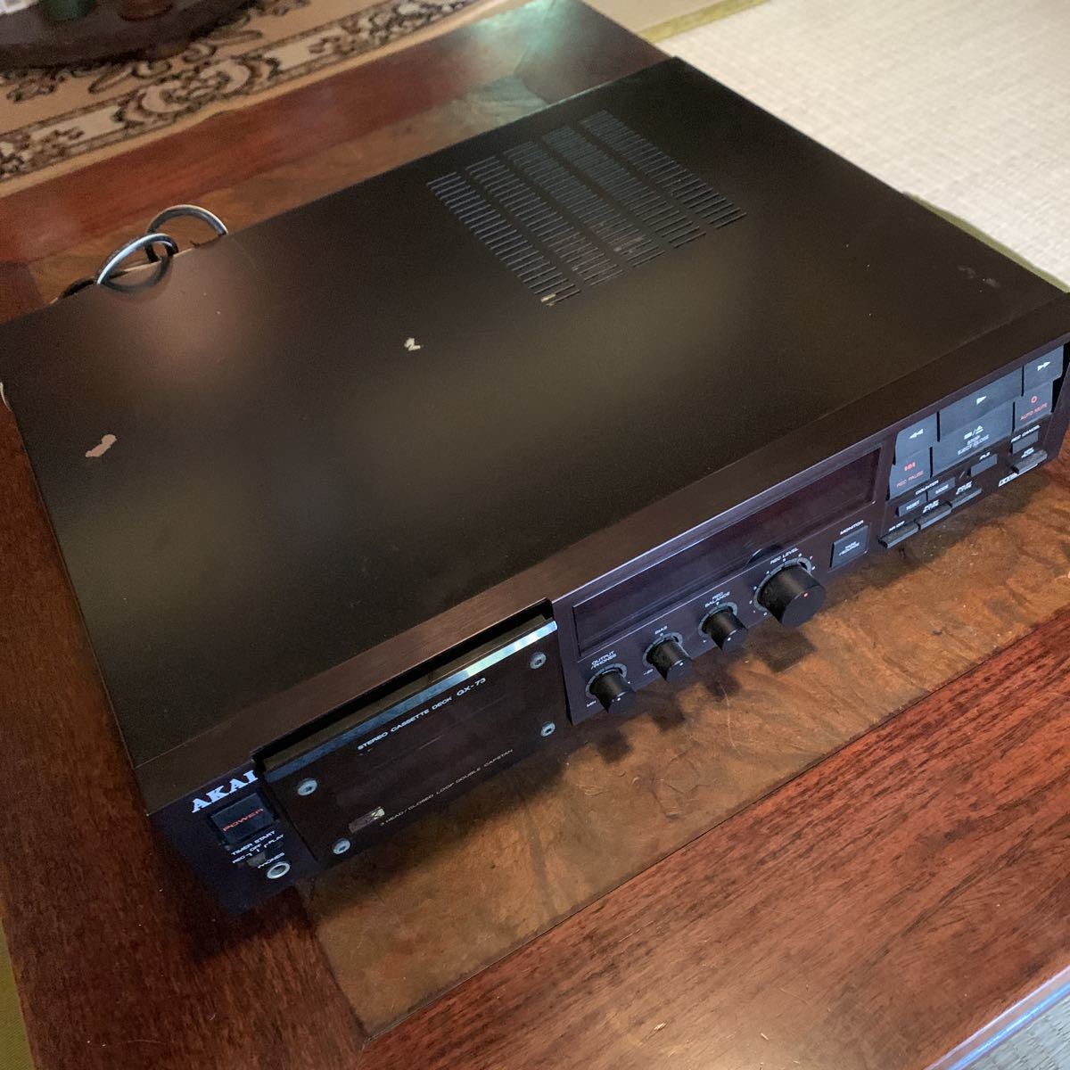 AKAI GX-73 カセットデッキ ジャンク ジャンク ステレオカセットデッキ AKAI アカイ GX-73 オーディオ機器