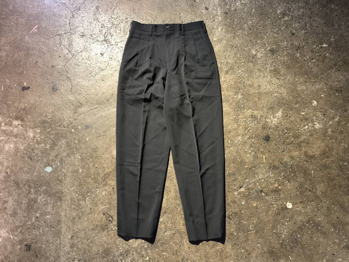 Yohji Yamamoto POUR HOMME 80s 2タックギャバテーパードスラックス 1980s ヨウジヤマモトプールオム