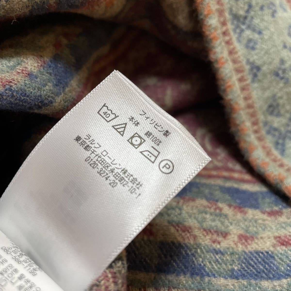 ラルフローレン フェアアイルセーター M 総柄 RRL POLO RALPH LAUREN 