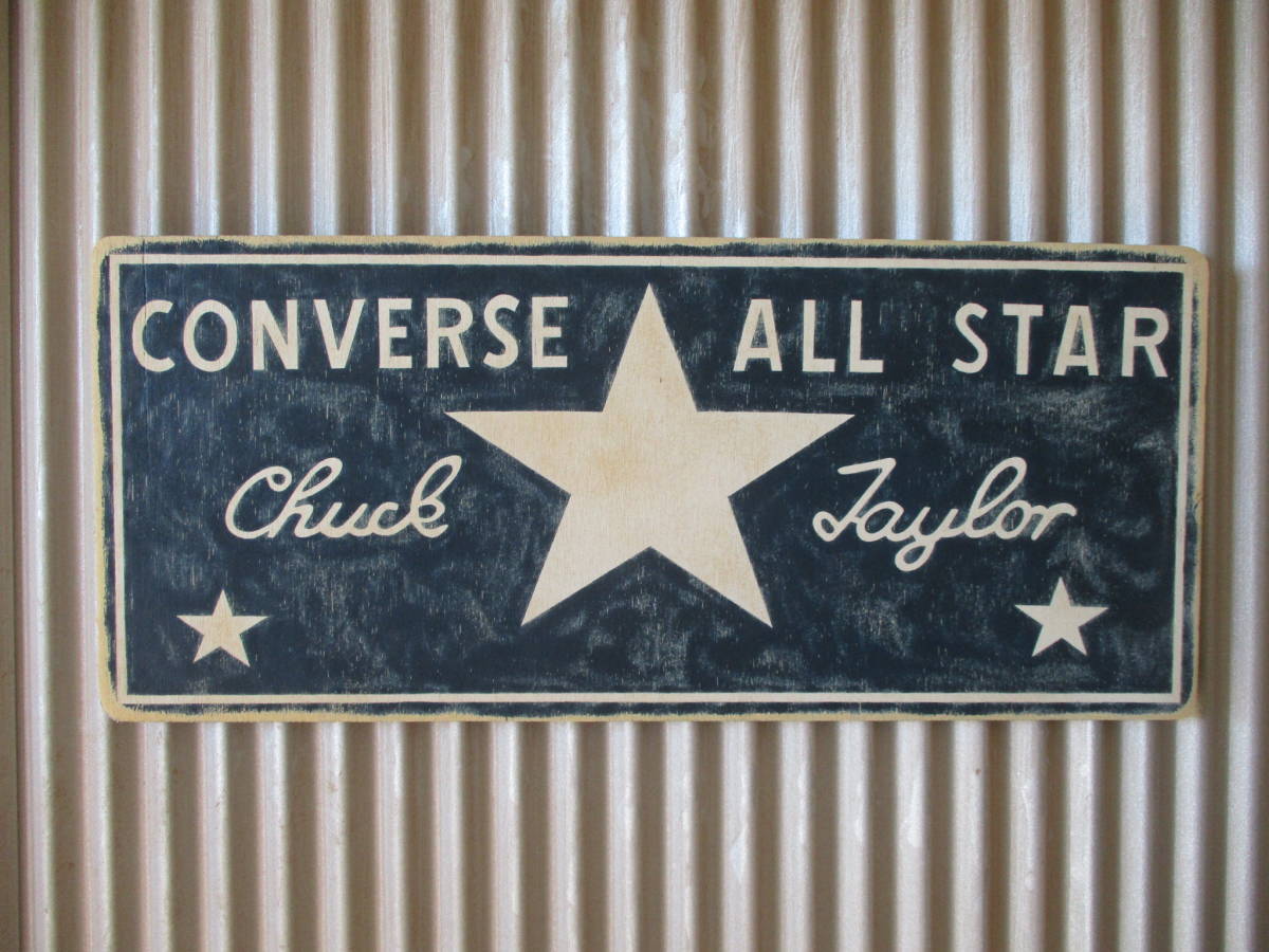 Converse コンバース 看板 アメリカンビンテージ コンバース CONVERSE ビンテージ木製看板 検）CONVERSEコンバース