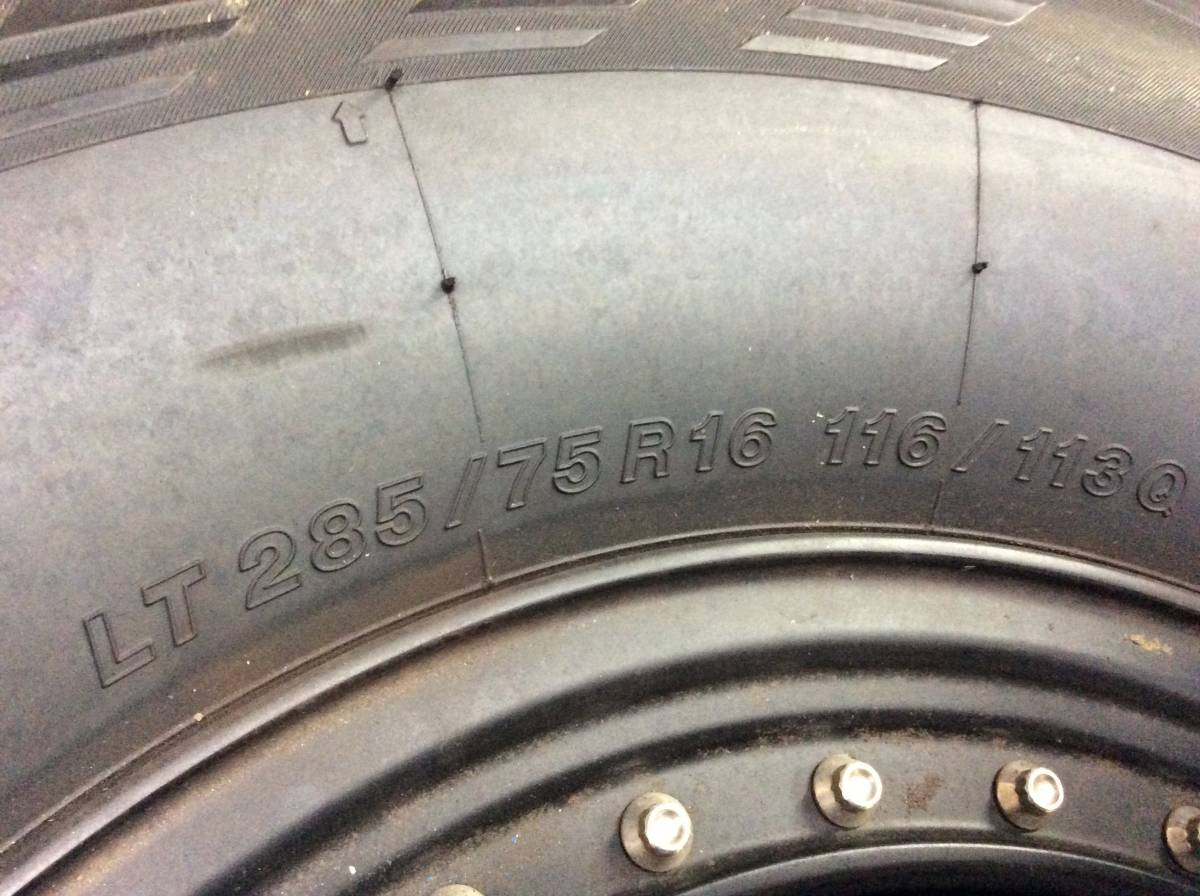 TJラングラーリフトアップ用 285/75R16 スタッドレス＆ホイール中古品 