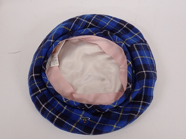 Vivienne Westwood CHAPEAUX チェック柄 ベレー帽☆ヴィヴィアン