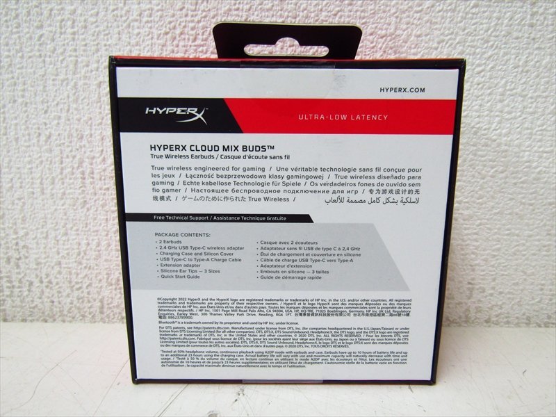 Cloud III HyperX 製品詳細 パソコン Mini @g39 HyperX ゲーミングヘッドセット Cloud MIX Buds 4P5D9AA 未使用 SP802