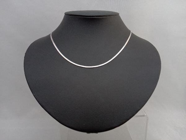 Pt850　チェーン　ネックレス　全長 40cm　チェーン幅 0.2cm　総重量 6.7g