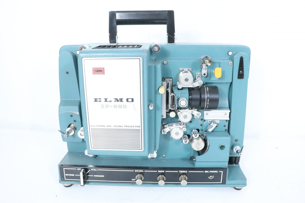 ト葛】 ELMO エルモ XP-350 16mm 8EW16 映写機 スピーカー レトロ