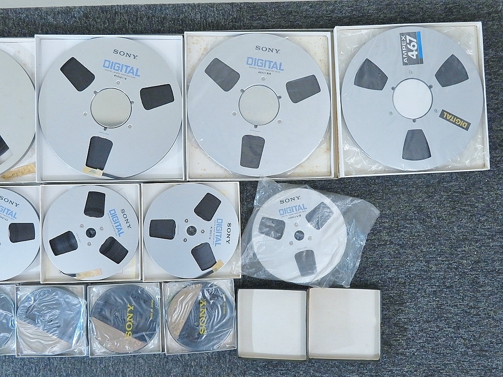 SONY/AMPEX オープンリールテープ 10号/7号/5号まとめて(1031 DUAD 