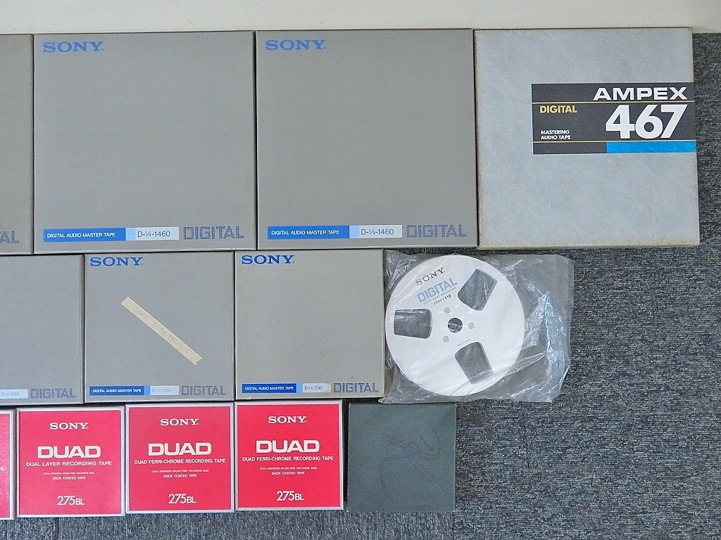 SONY/AMPEX オープンリールテープ 10号/7号/5号まとめて(1031 DUAD 