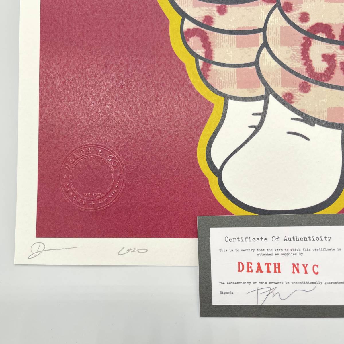 通販限定商品 DEATH NYC 世界限定100枚 アートポスター Kaws カウズ 通販限定商品 DEATH NYC 世界限定100枚 アートポスター Kaws カウズ