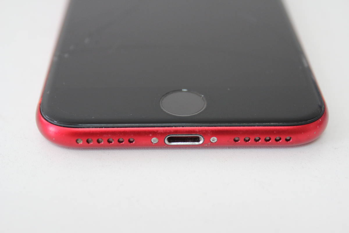 ジャンク 画面割れ SIMフリー iPhoneSE 第2世代 64GB レッド MX9U2J/A