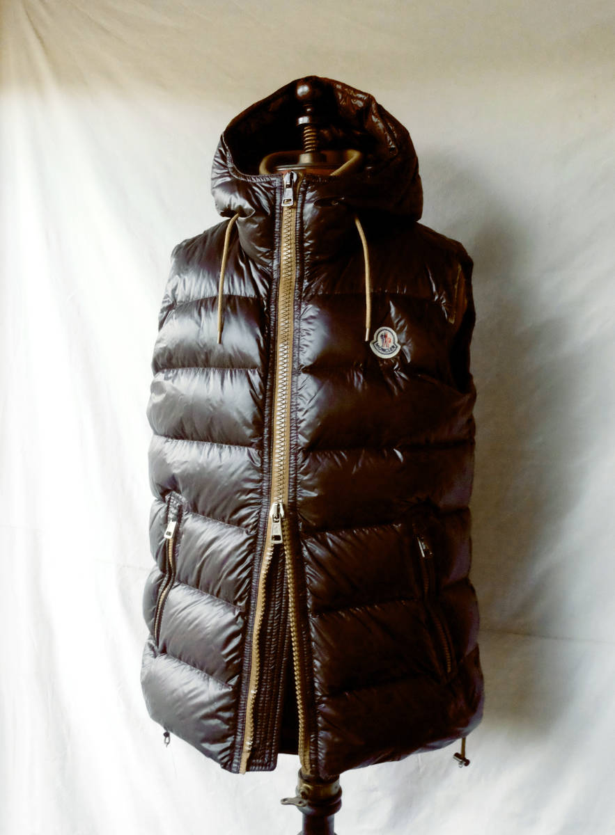 MONCLER BARTHOLOME ダウンベスト ブラウン 2 モンクレール バルトロメ