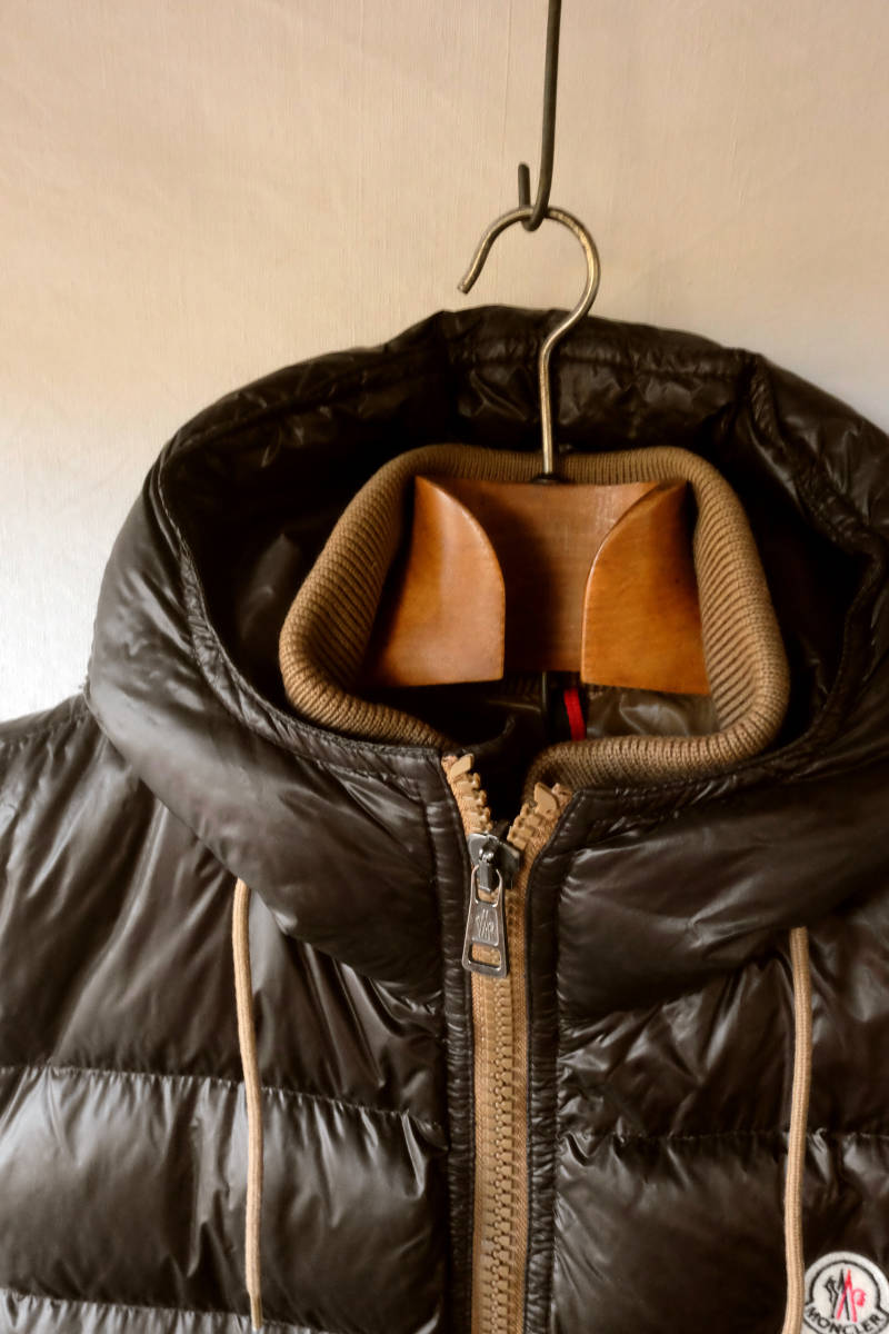 MONCLER BARTHOLOME ダウンベスト ブラウン 2 モンクレール バルトロメ