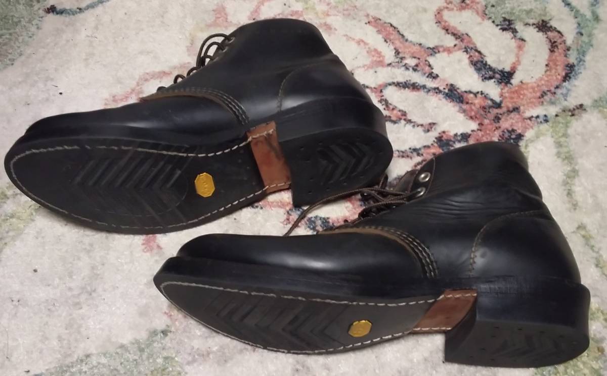 希少 Red Wing 茶芯 黒 カスタムソール 犬タグ 羽根タグ ダブルタグ 