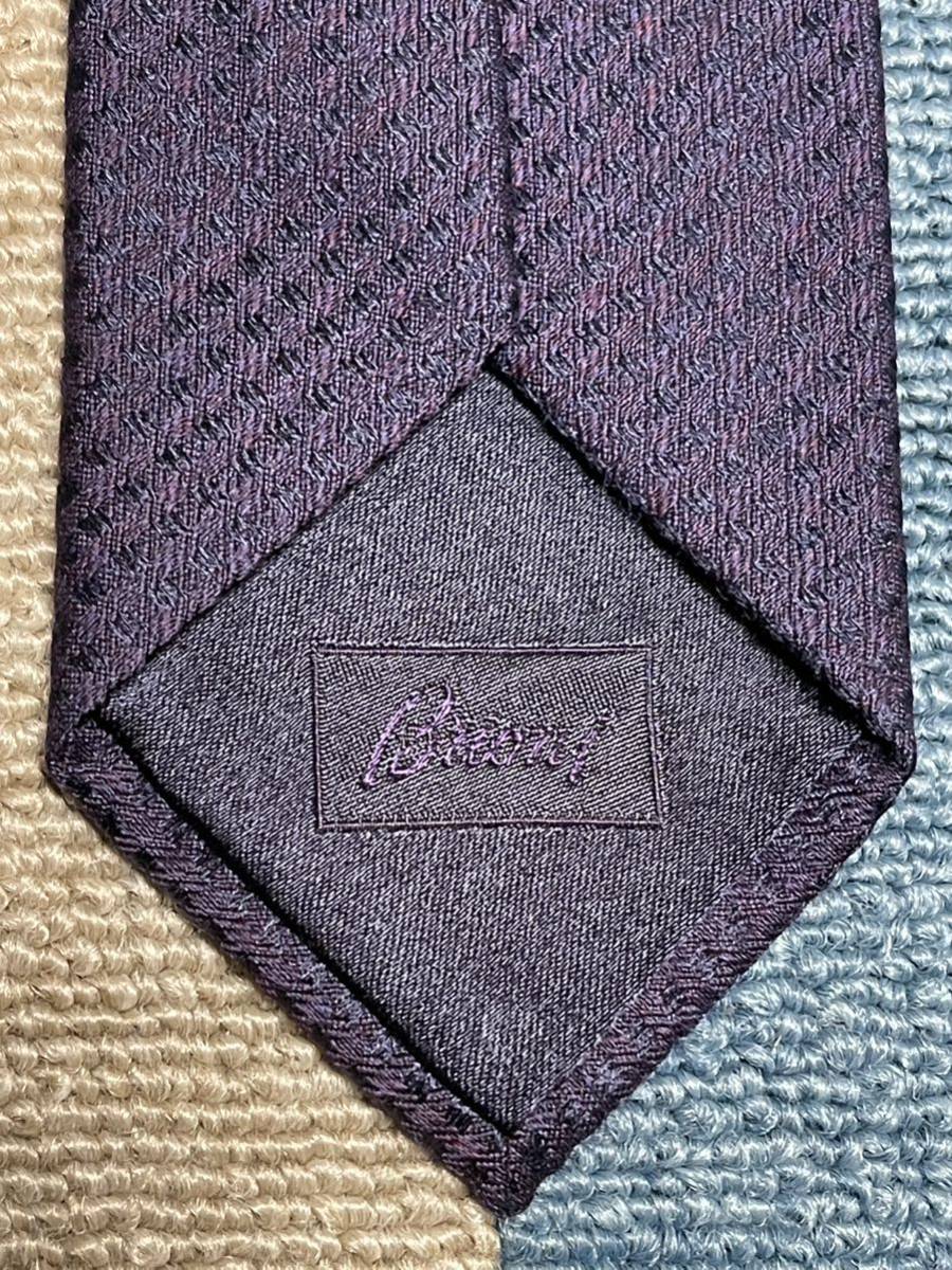 ほぼ未使用 ″Brioni″ ブリオーニ 細身 ドット ブランドネクタイ 211125 ブリオーニ ネクタイ Brioni N-MADISON 最終価格ブリオーニ パープル系
