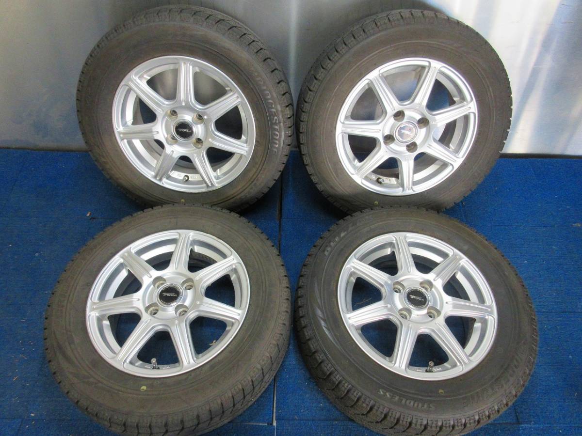 ☆8.5分山☆18年製☆ ブリヂストンBLIZZAK VRX 185/65R14 社外ホイール