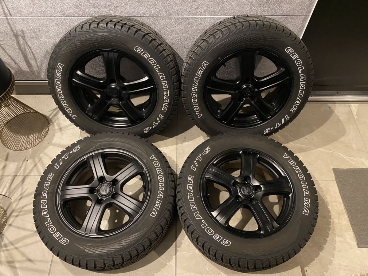 超バリ山！16インチアルミ&スタッドレス4本セット ホワイト  