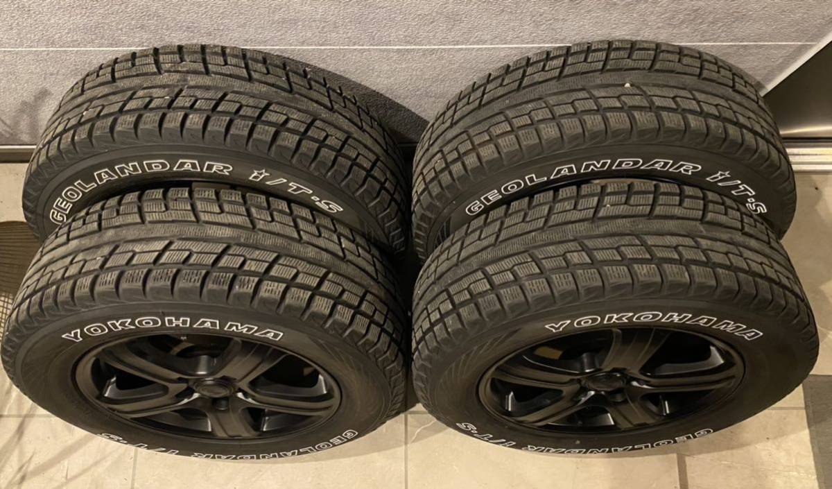 超バリ山！16インチアルミ&スタッドレス4本セット ホワイト  