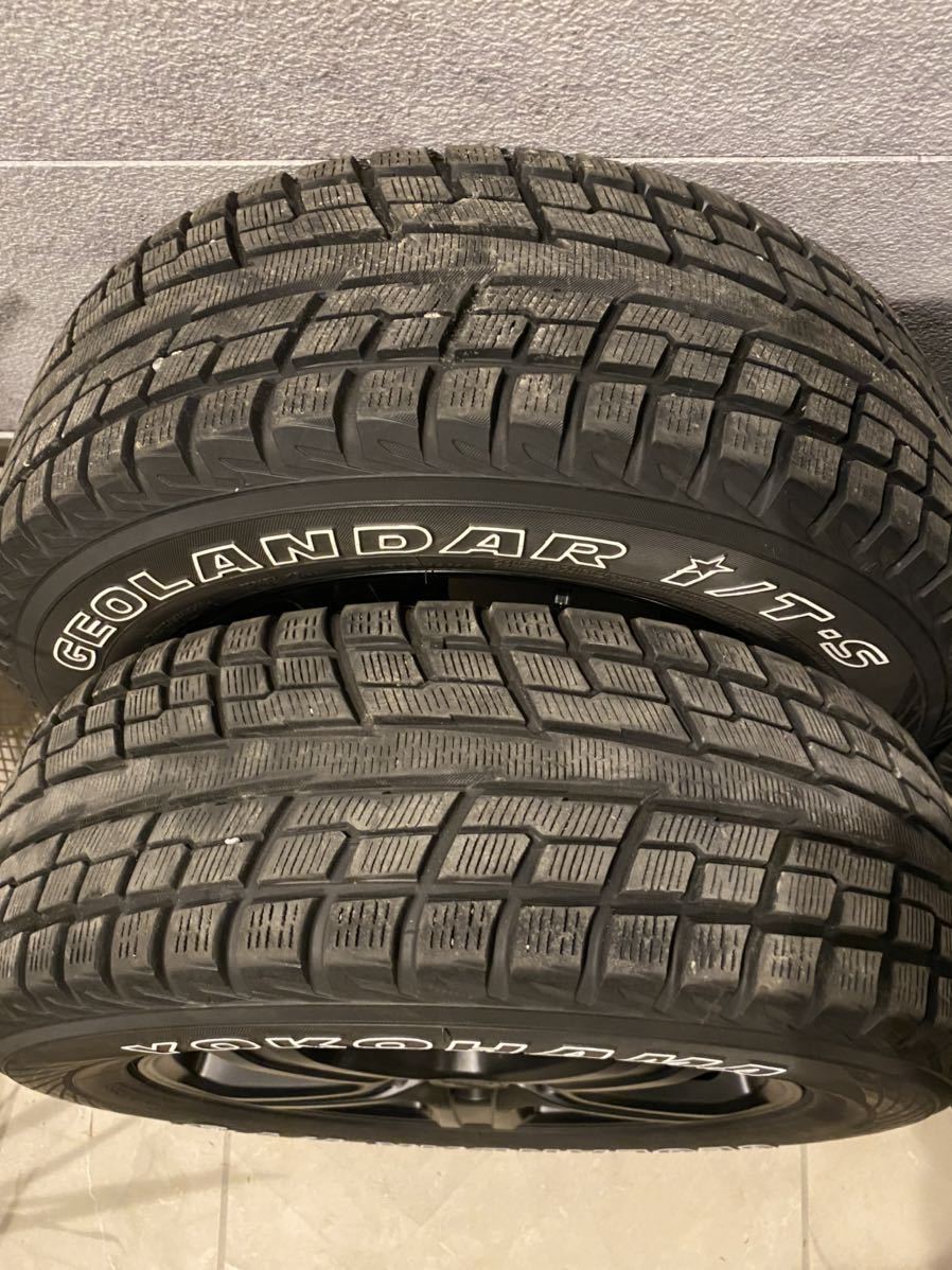 超バリ山！16インチアルミ&スタッドレス4本セット ホワイト  