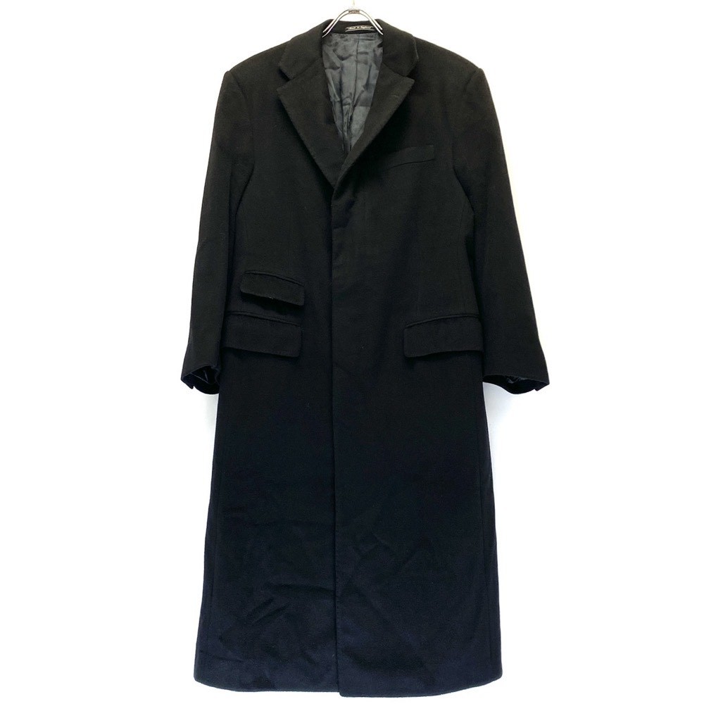 ◆PURPLE LABEL by Ralph Lauren ラルフローレンパープルレーベル チェスターコート L◆ ブラック ウール メンズ イングランド製 KI1004