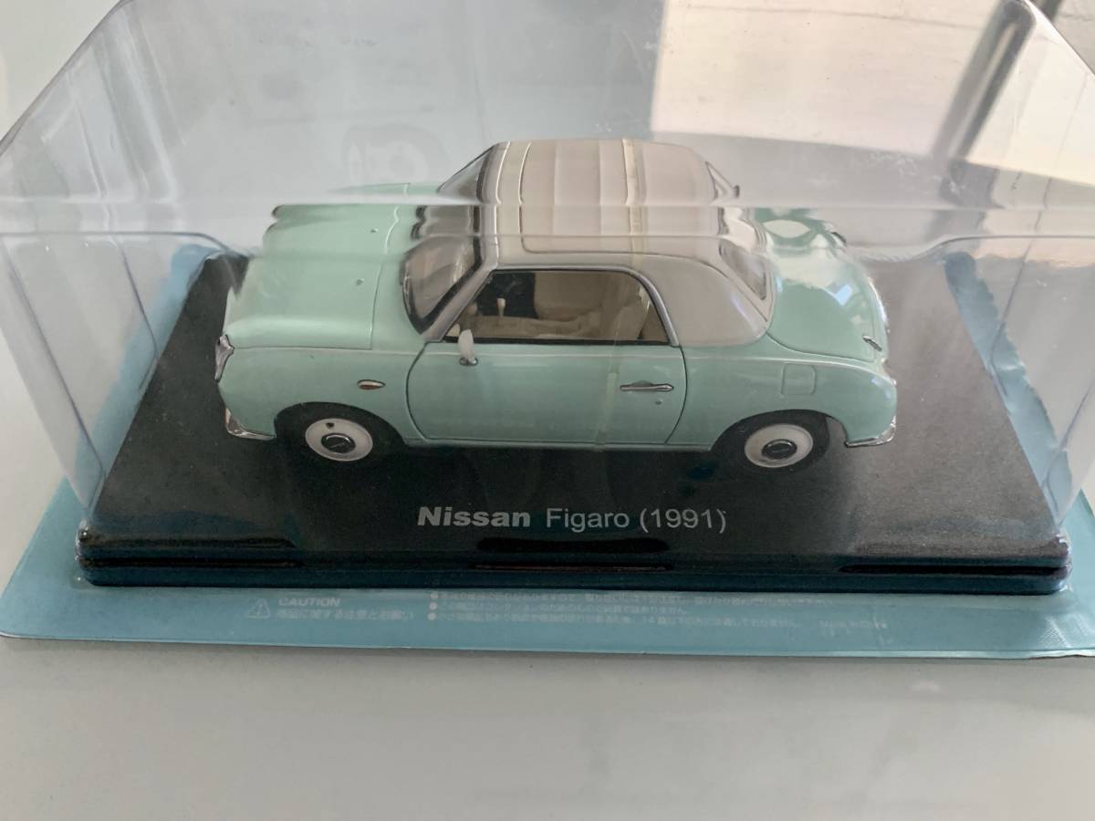 アシェット 国産名車コレクション 1/24 日産フィガロ エメラルド 未