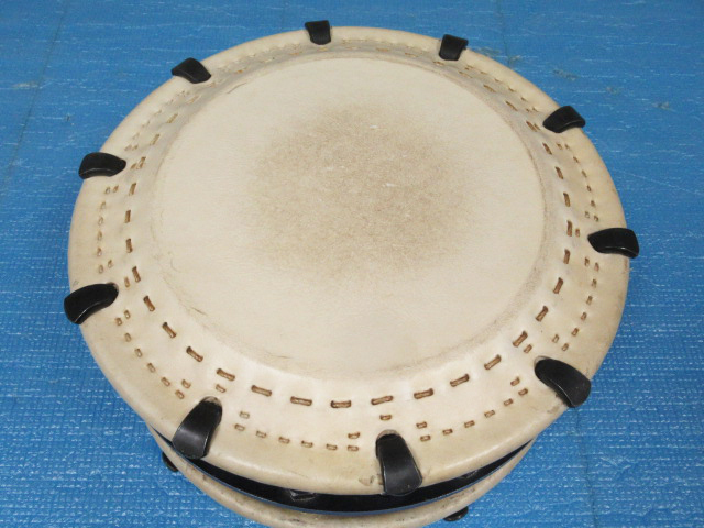浅野太鼓 附締太鼓 ボルト締 二丁掛 直径 約 35.5cm 高さ 約 19cm 座り