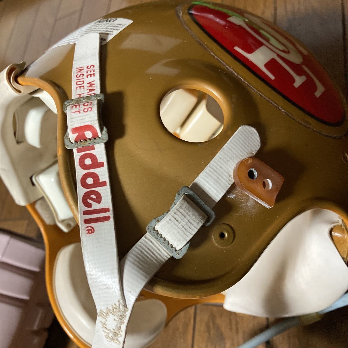 サンフランシスコ 49ers ゴールド レッド 装飾用ヘルメット アメリカン