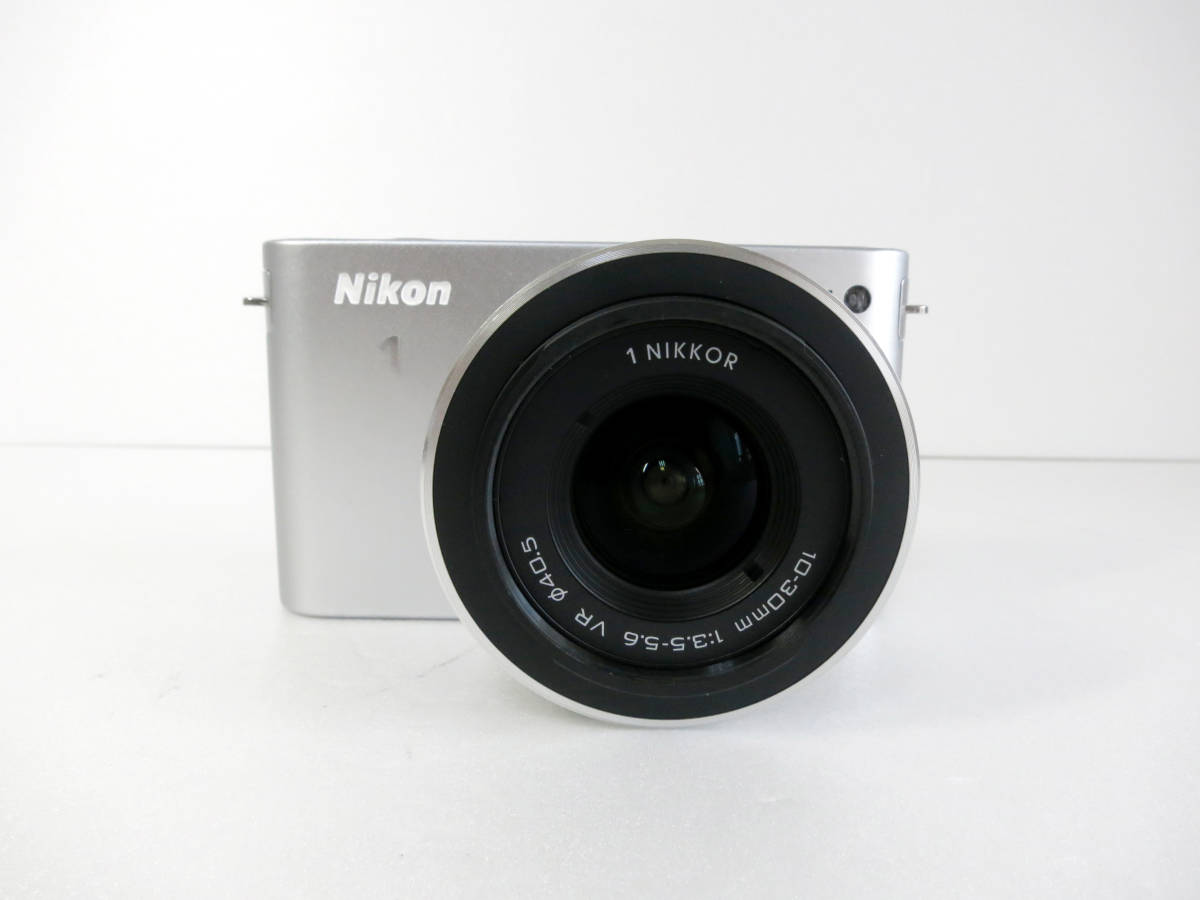 □NIKON 1 J1 シルバー 10-30mmレンズキット 動作未確認 ジャンク