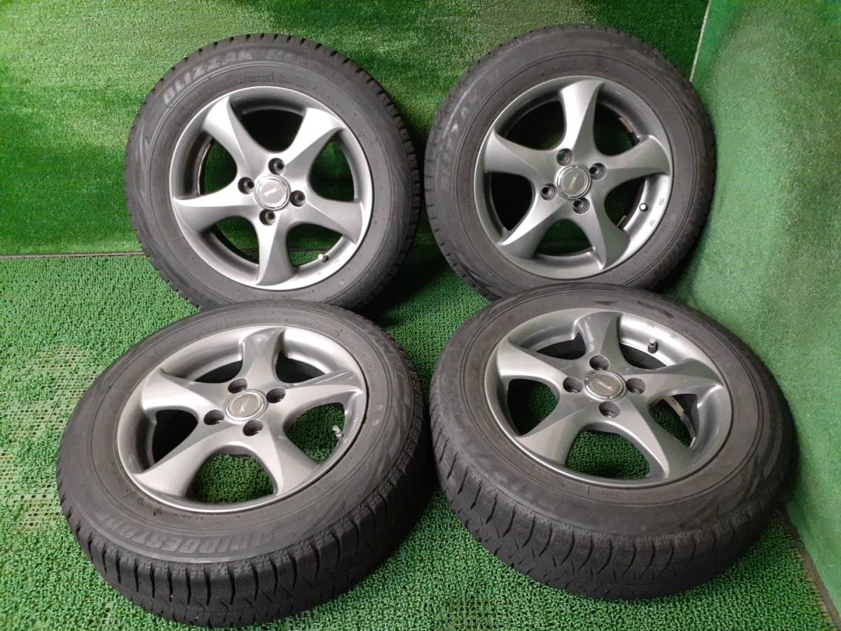 ブリヂストン RevoGZ 175/65R14 社外 TOPRUN 汎用ホイール付4本 履き 