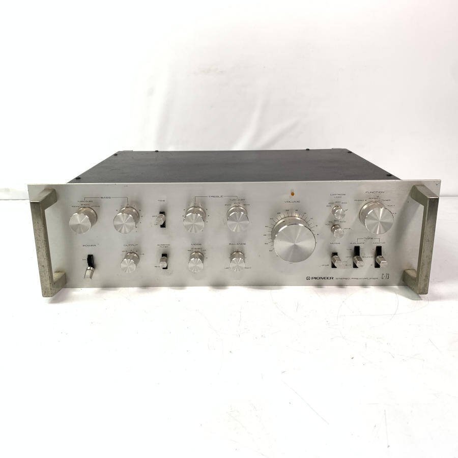 C-73 パイオニア PIONEER プリアンプ Pioneer STEREO 通電OK 本体 のみ