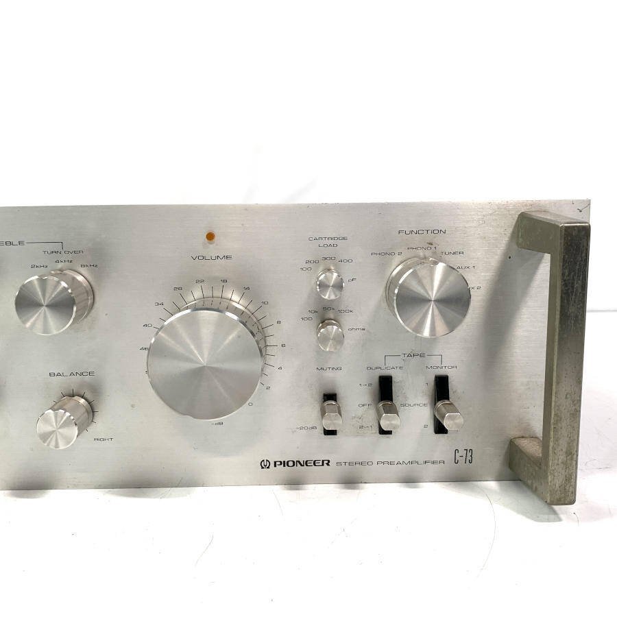 C-73 パイオニア PIONEER プリアンプ Pioneer STEREO 通電OK 本体 のみ