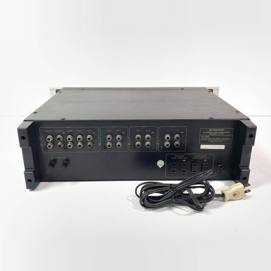 C-73 パイオニア PIONEER プリアンプ Pioneer STEREO 通電OK 本体 のみ