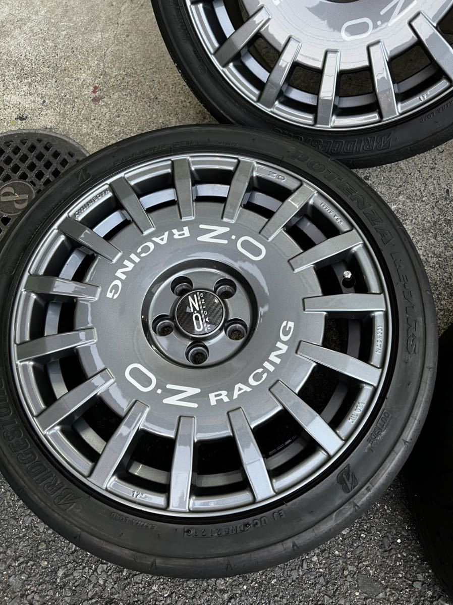 OZレーシング ラリーレーシング 7j×17+35 ポテンザ RE71RS 付 極美品