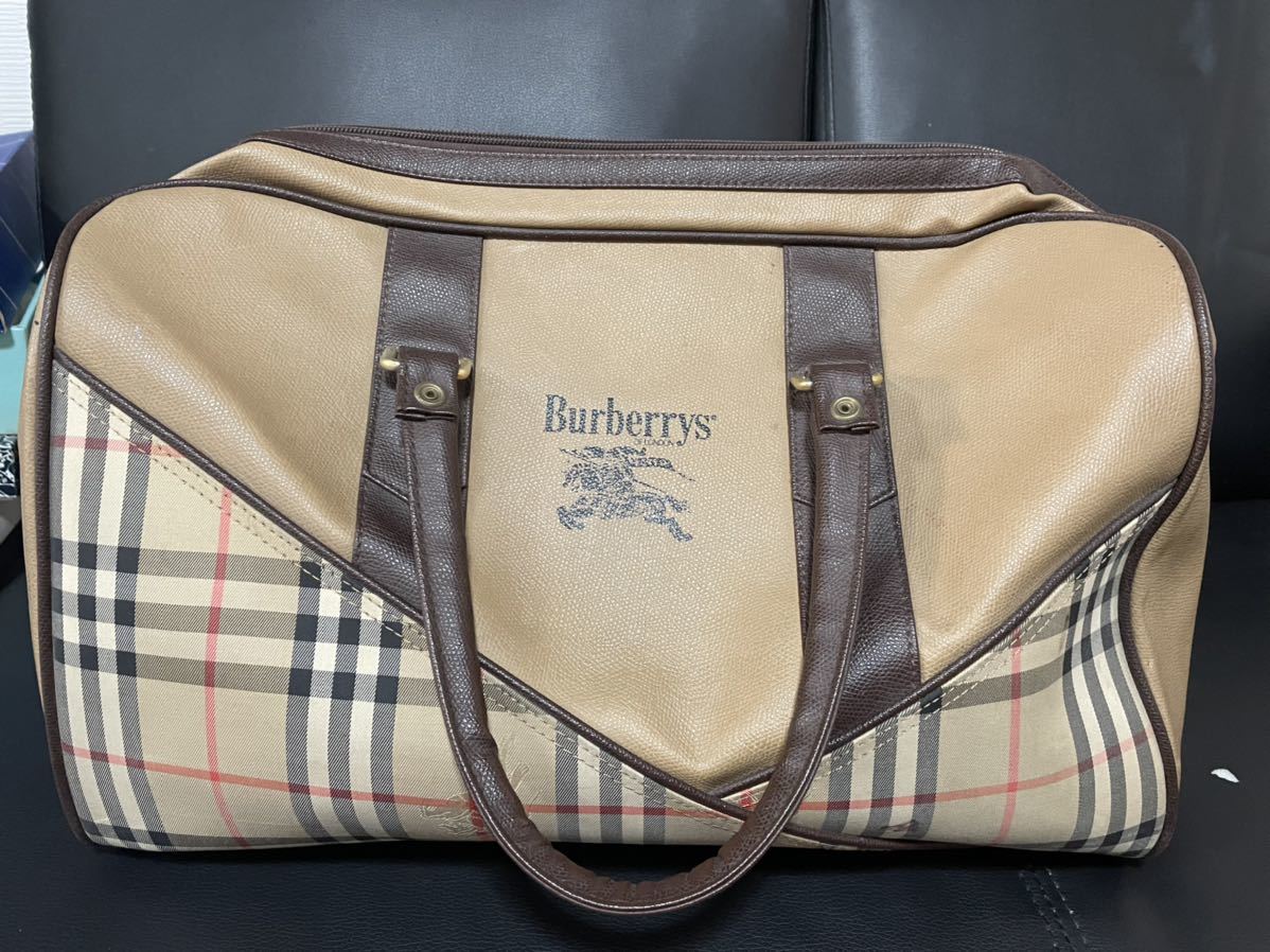 レディース Burberrys バーバリー ノバチェック ボストンバッグ