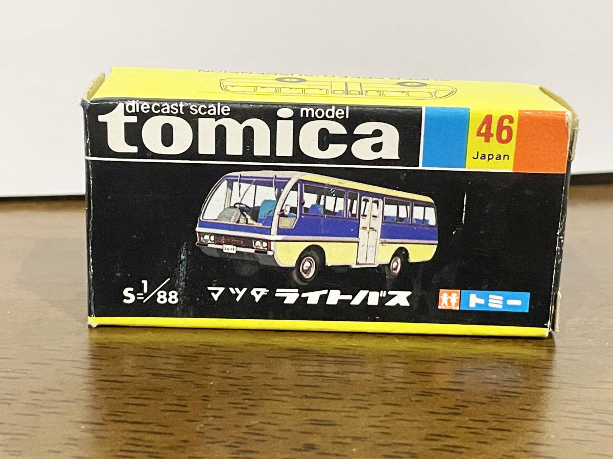 ☆1Eホイール☆黒箱☆tomica トミカ 1/88 マツダ ライトバス 46 日本