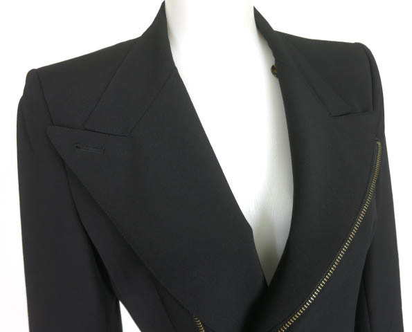 Jean Paul GAULTIER FEMME ジップデザインテーラードダブルジャケット