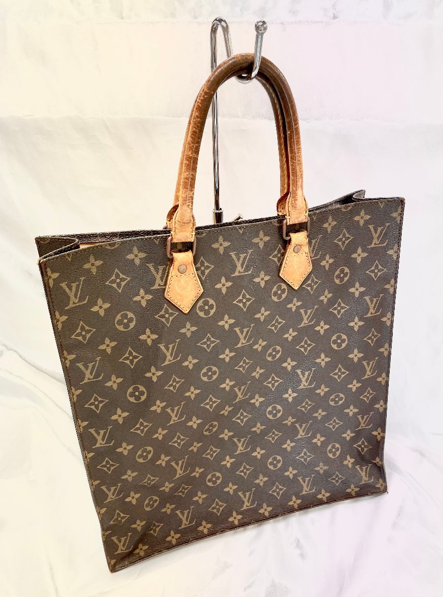  LOUIS VUITTON ルイヴィトン サックプラ M51140 モノグラム ハンドバッグ 質屋ユニオン的場店 ジャンク品(牛革)｜売買されたオークション情報、yahooの商品情報をアーカイブ公開 - オークファン 牛革