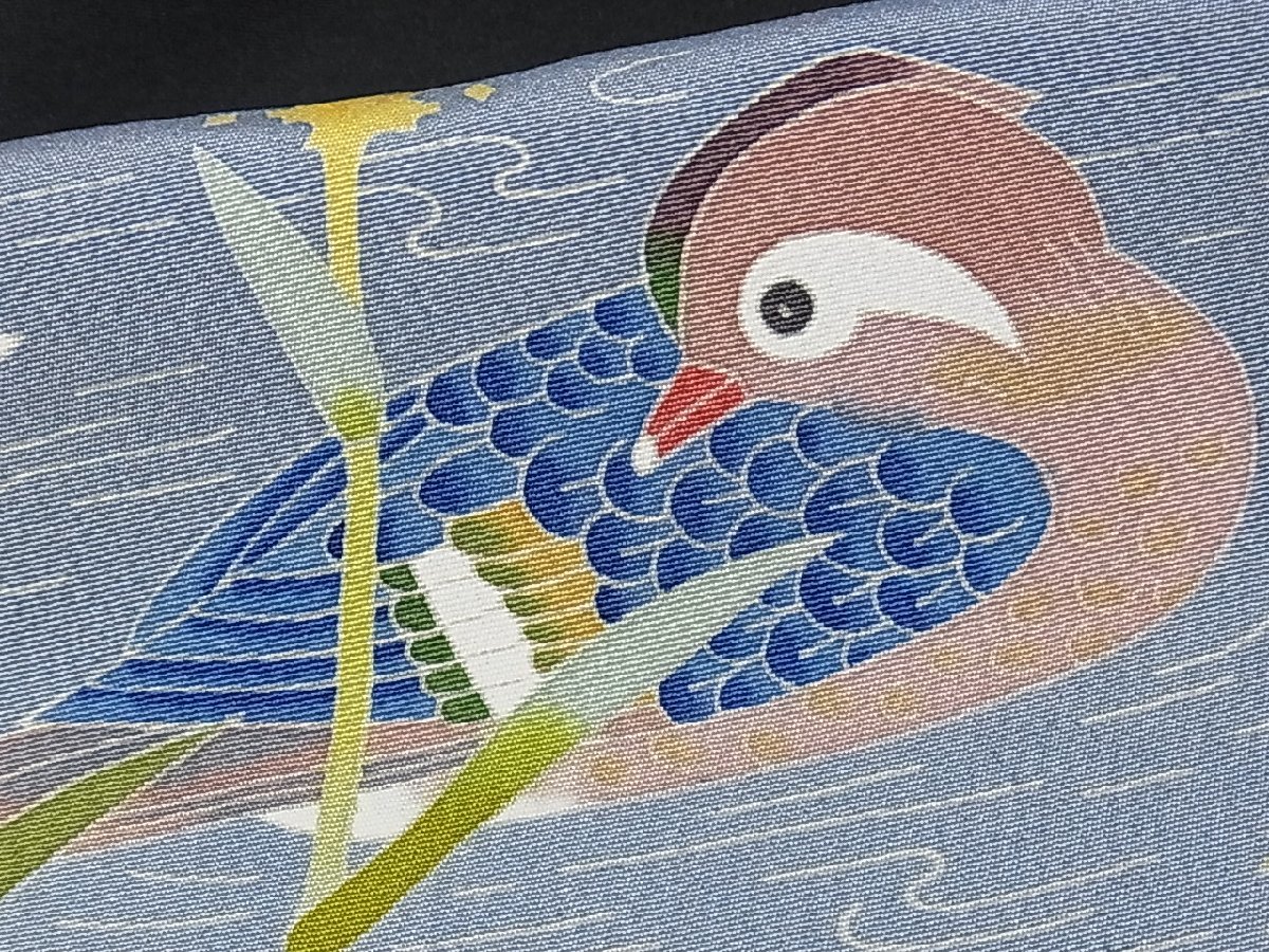 平和屋着物□本加賀友禅作家 浅野富治男 黒留袖 鴛鴦草花文